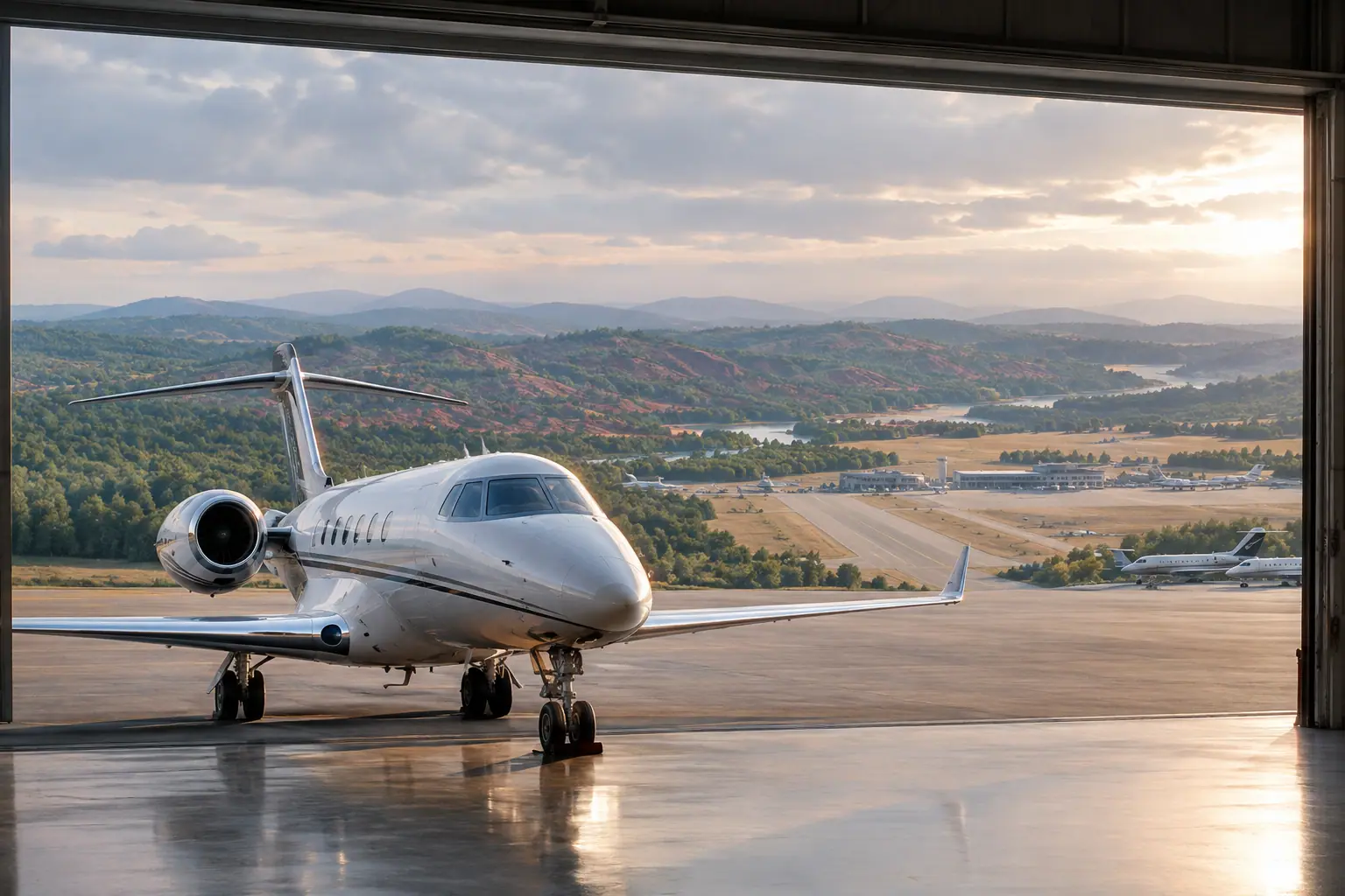 Private jets at Hartsfield Jackson Atlanta International Airport